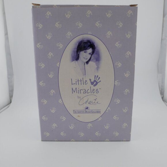 Marie Osmond Little Miracles April Angel Figurine Bisque Porcelain Collectible - Picture 7 of 7